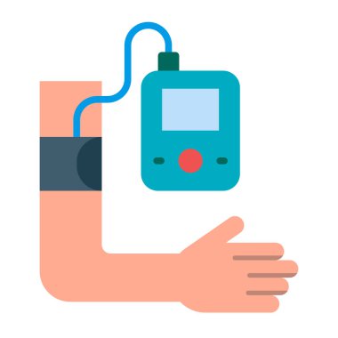 Kan basıncı Düz Simge Tasarımı