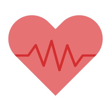 Kardiyogram Düz Simge Tasarımı