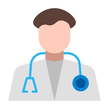 Doktor düz simgesi tasarım