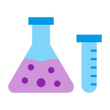 Laboratuvar düz simgesi tasarım