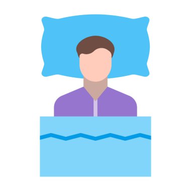 Uyku Düz Simgesi Tasarımı