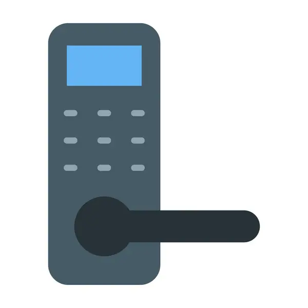 Akıllı Kilit Düz Simge Tasarımı