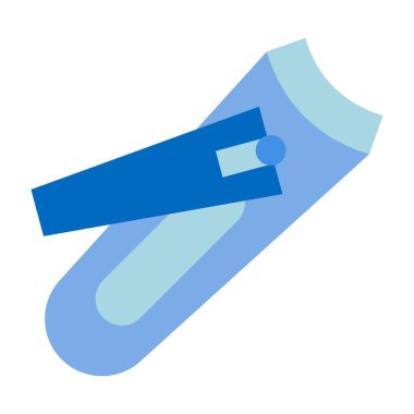 Tırnak Kırpıcıları Düz Simge Tasarımı