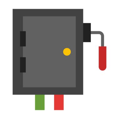 Kırıcı Kutusu Düz Simge Tasarımı