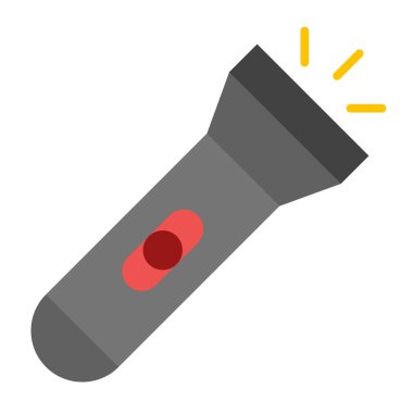 Flashlight Düz Simge Tasarımı
