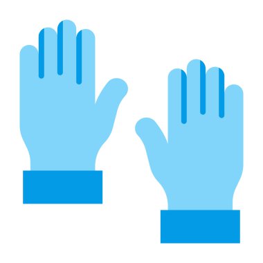 Yalıtılmış Eldivenler Düz Simge Tasarımı