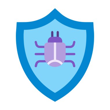 Antivirüs Düz Simge Tasarımı