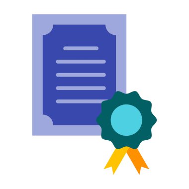 Sertifika düz simgesi tasarım