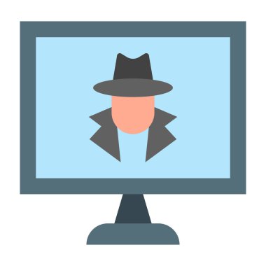 Spyware Düz Simge Tasarımı