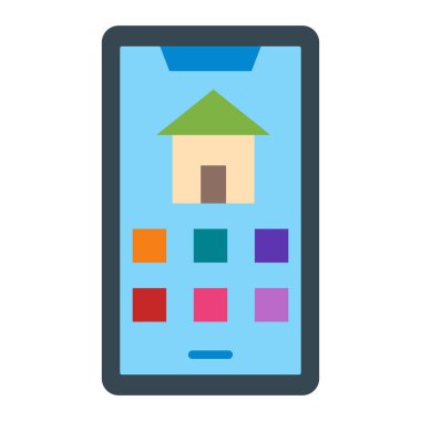 Mobil Uygulama Denetimi Düz Simge Tasarımı