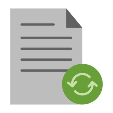 Yedekleme Dosyası Düz Simge Tasarımı