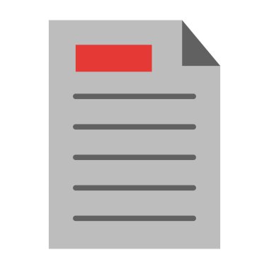 Belgeler Düz Simge Tasarımı