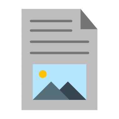 Resim Dosyası Düz Simge Tasarımı