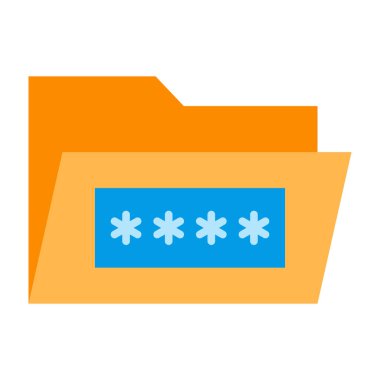 Parola Düz Simge Tasarımı