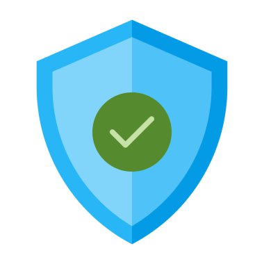 kalkan düz simgesi tasarım