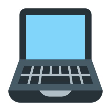 dizüstü düz simgesi tasarım