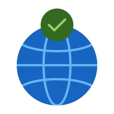 İnternet Düz Simge Tasarımı