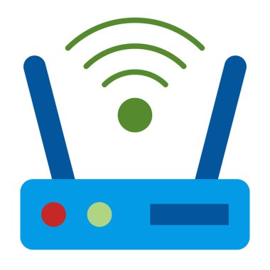 Yönlendirici Düz Simge Tasarımı