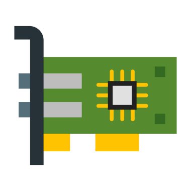 Ağ Arayüzü Düz Simge Tasarımı