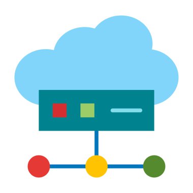 IaaS Düz Simge Tasarımı