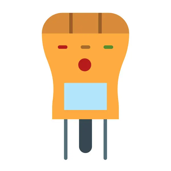 GFCI Test Düz Simge Tasarımı