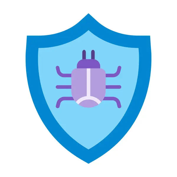 Antivirüs Düz Simge Tasarımı