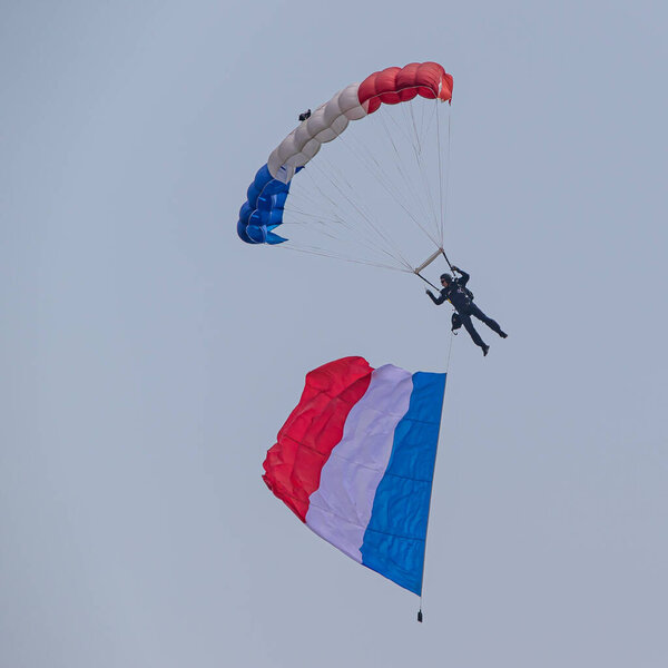 Les Parachutis de l 'Air & de l' Espace, French Parachute Team, на RAF Cosford Air Show 2023