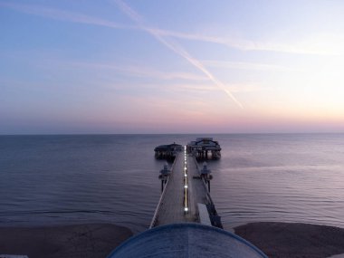 Havadan Blackpool, bir DJI Mini 2 ile vuruldu.