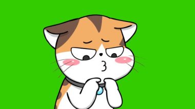 Backgruond 'da Belirsiz Kedi Animasyonu