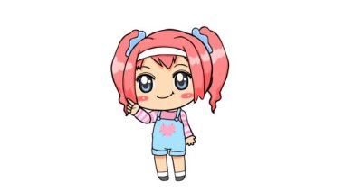 Animasyon Kız Gösterme - Arkaplan