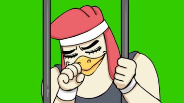 Renk Anahtarı için Animasyon Karakteri Öksürüğü