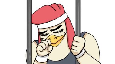 Renk Anahtarı için Animasyon Karakteri Öksürüğü