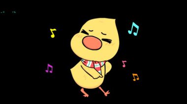 Neşeli Animasyon Dans Ördeği