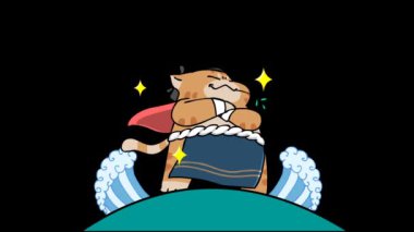 Görkemli Sumo Kedi Canlandırma Arkaplanı