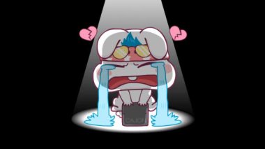 Spotlight ile Ağlayan Tavşan Animasyonu