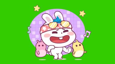 Dans Eden Tavşan Animasyonu 4k