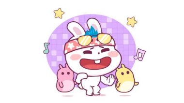 Dans Eden Tavşan Animasyonu 4k