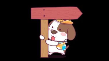 Şerif Şapkalı Animasyon Kovboy Beagle