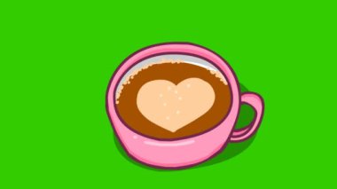 Animasyon Kahve Kadehi Şekli