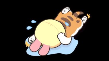 Animasyon Ağlama ve Öfkelenen Kedi Yavrusu