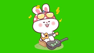 Canlı Tavşan Gitar Çalıyor