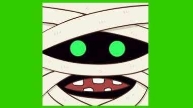 Animasyon Cadılar Bayramı Gülen Anne Suratı