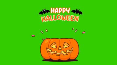 Cadılar Bayramı Balkabağı Hayaleti ile Cadılar Bayramı Mesajı