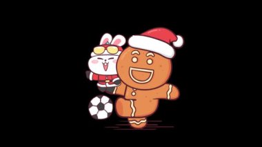 Santa Rabbit Animasyonu: Futbol Oyunu