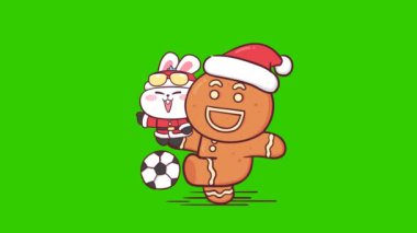 Santa Rabbit Animasyonu: Futbol Oyunu