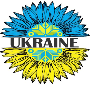 Ukrayna Ayçiçeği Ukrayna geleneksel desenli dövme