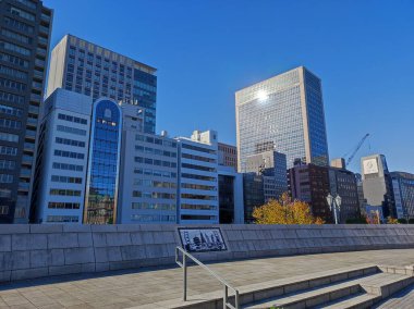 Osaka, Japonya 'daki gökdelenler.
