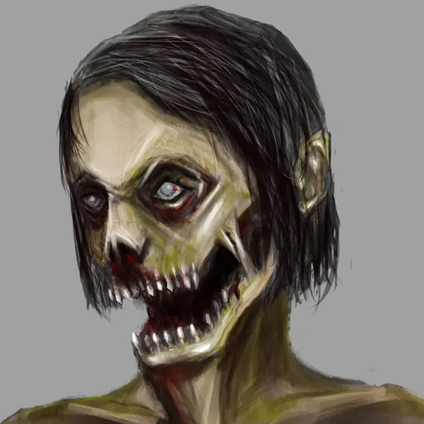 Zombi Başı Serisi - Dijital Resim Çizimi 