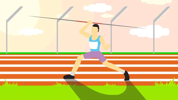 Spor Vektörü illüstrasyonu Arkaplanı - cirit atma