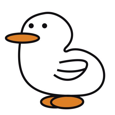 Vektör Tasarım Serisi - Şirin Küçük Kaz